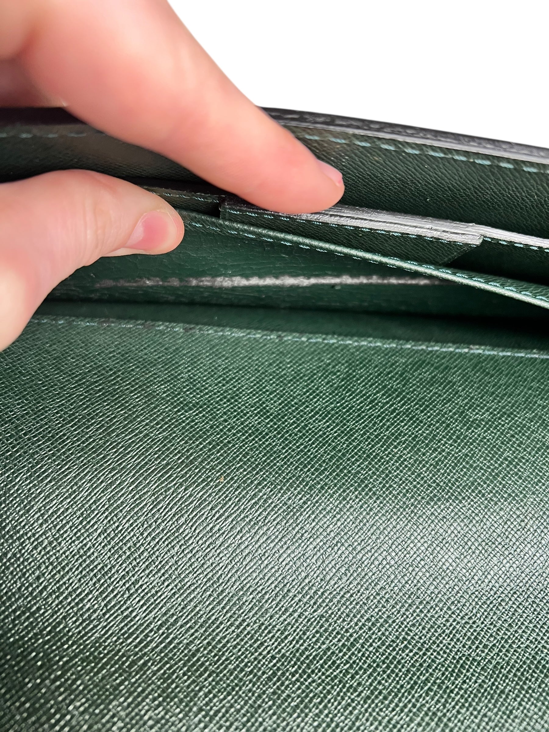 Louis Vuitton Epi Green Top Handle Briefcase