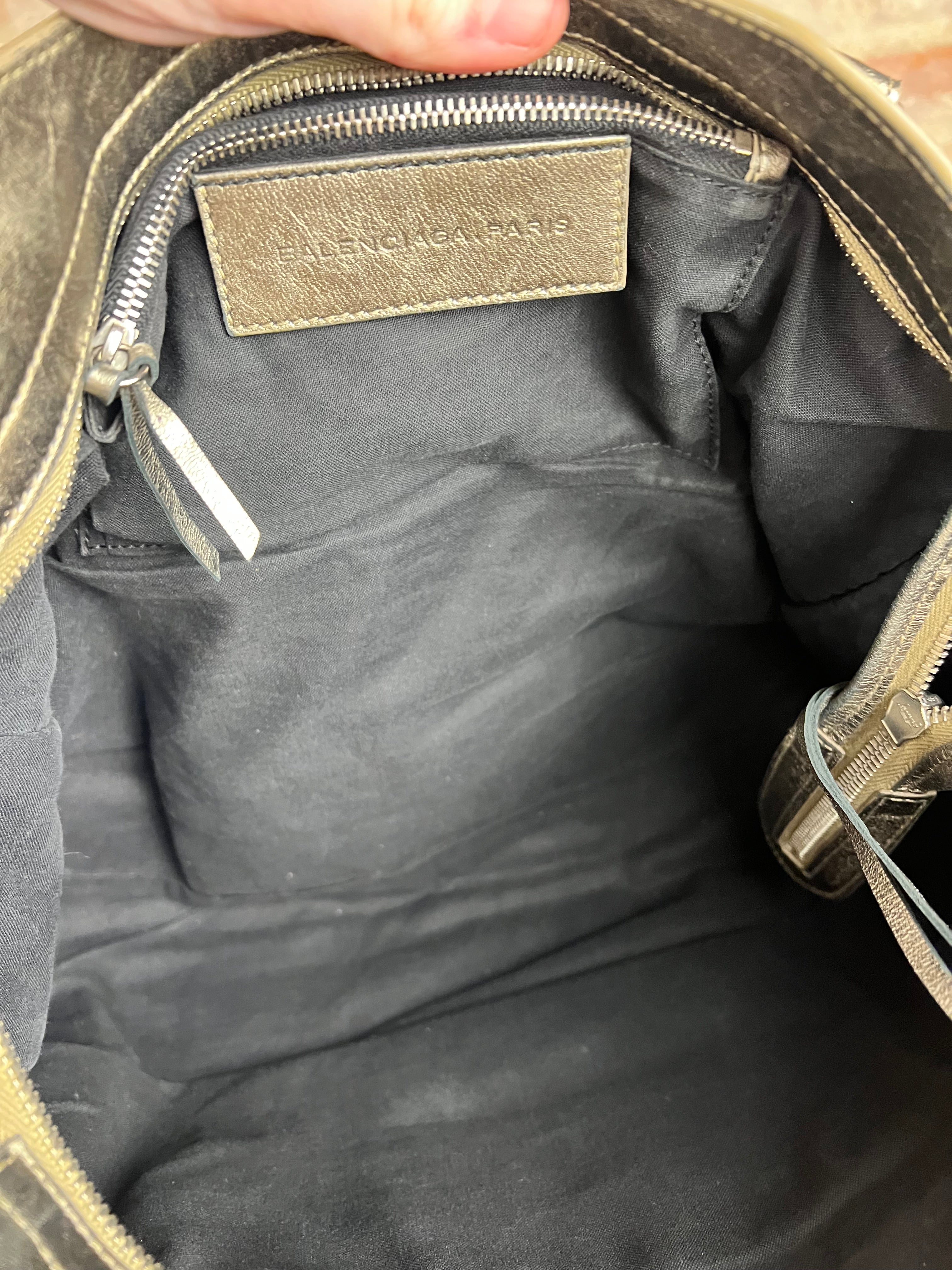Balenciaga Gold Metallic M Le City Bag