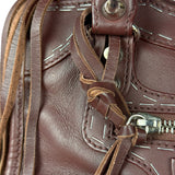 Balenciaga Burgundy Mini City Bag