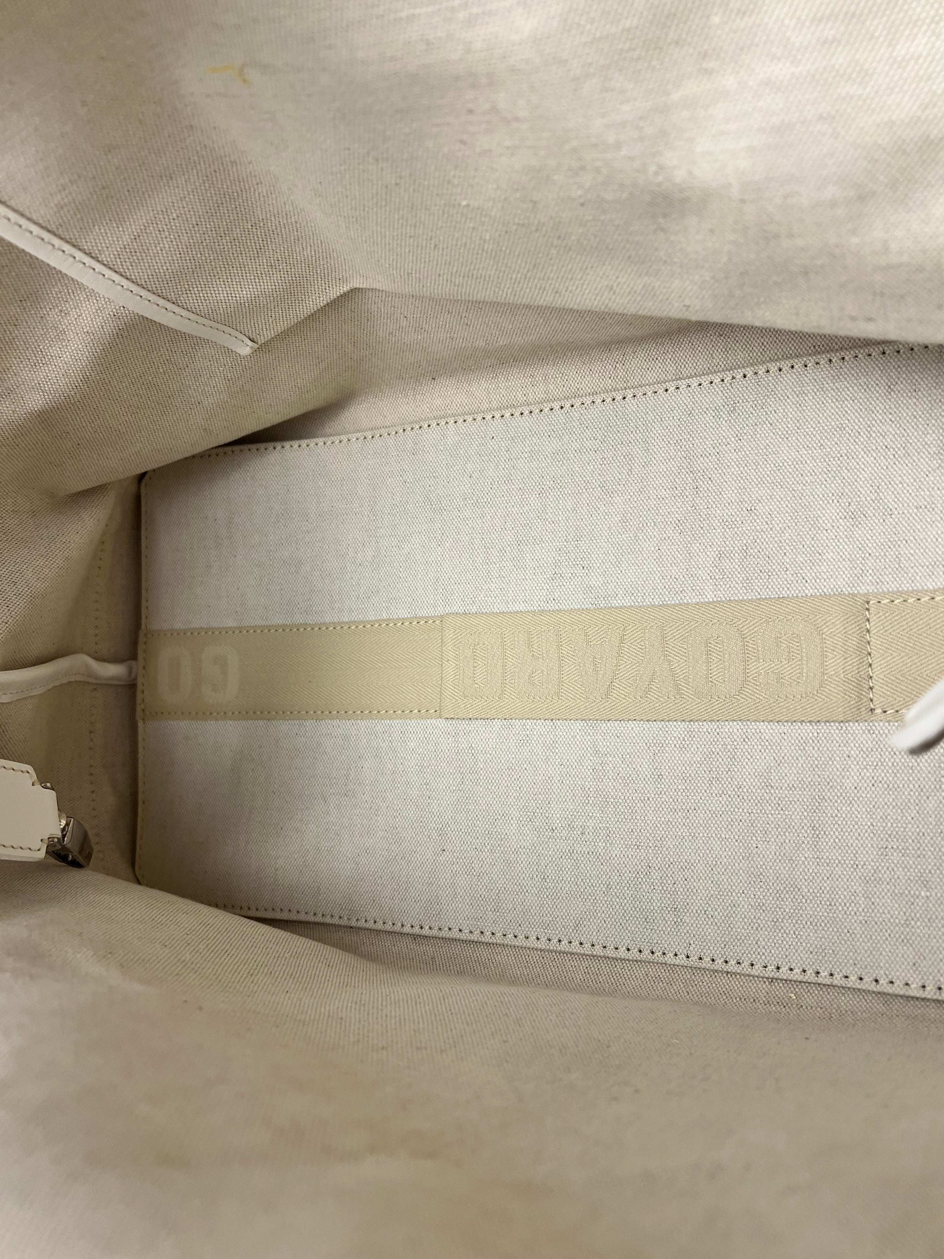 Goyard Bellechasse Goyardine MM White