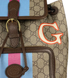 Gucci GG Equestrian Coated Canvas Backpack