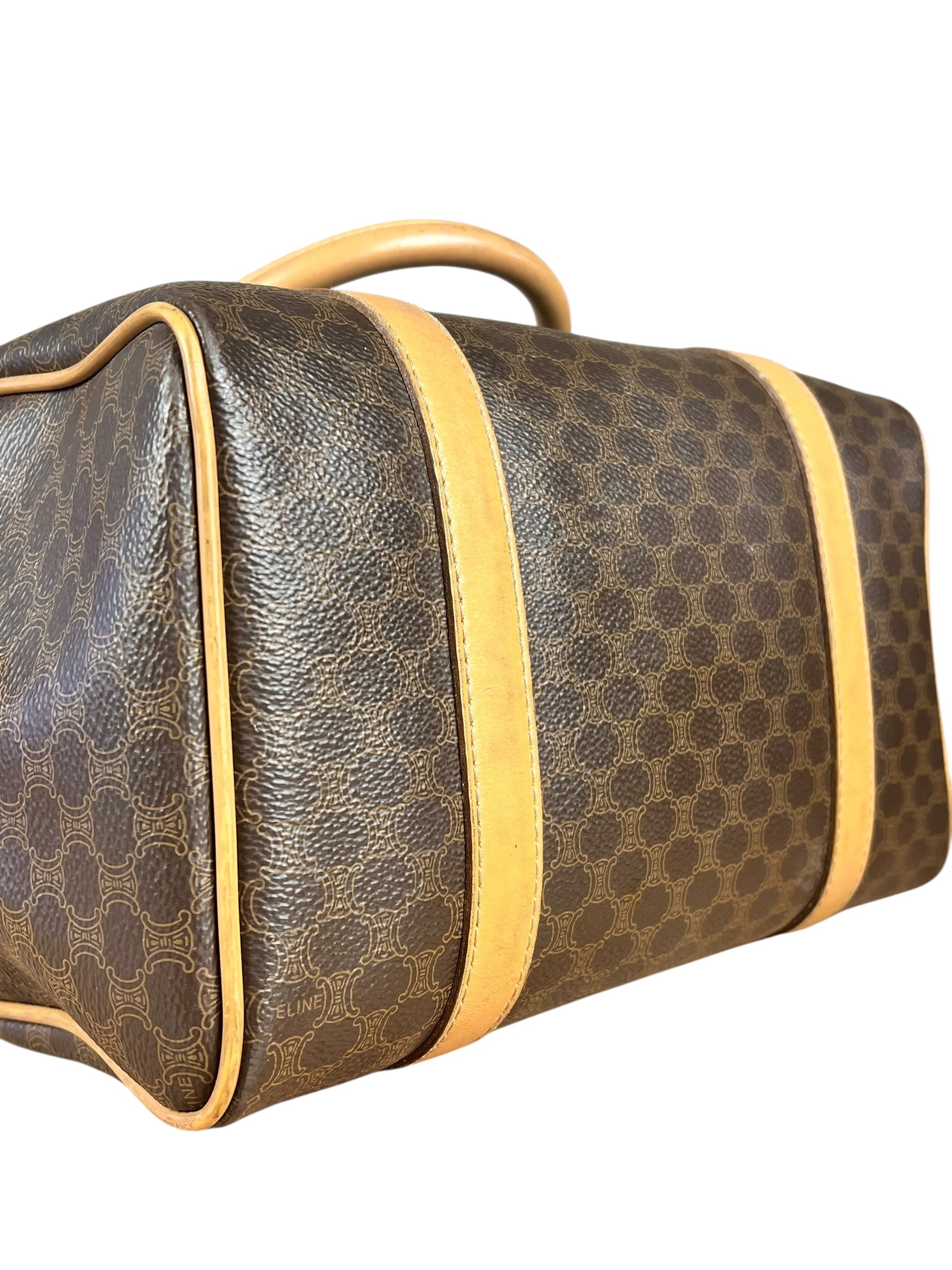 Celine Macadam Vintage Mini Boston Handbag