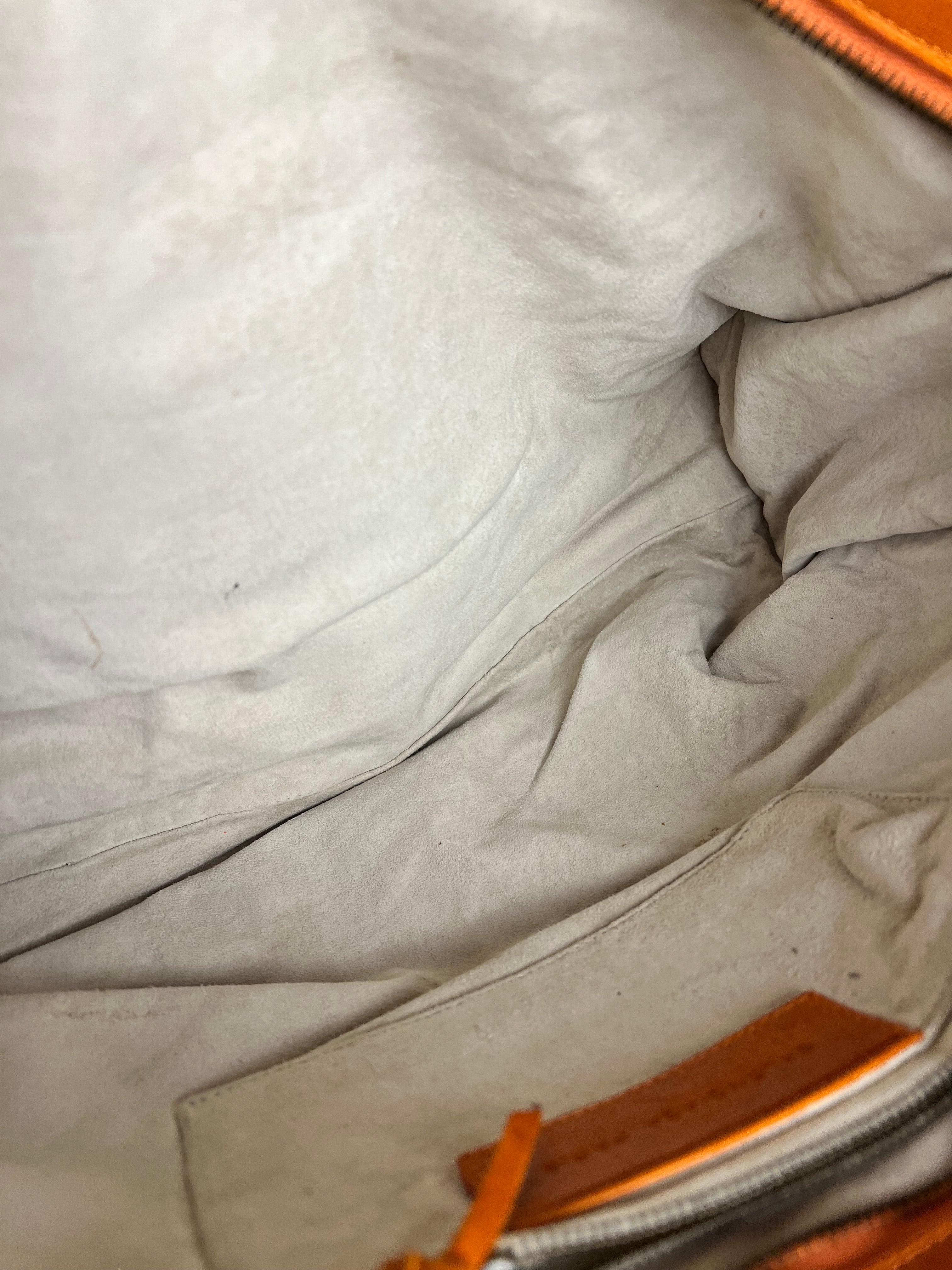 Balenciaga Wool Knit Orange City Bag