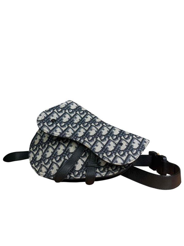 Christian Dior Saddle Belt Bag Oblique Canvas
