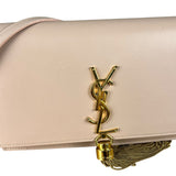 Saint Laurent Smooth Calfskin Monogram Kate Tassel Chain Pink