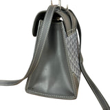 Goyard Mini Grey Goyardine Saigon Top Handle Bag