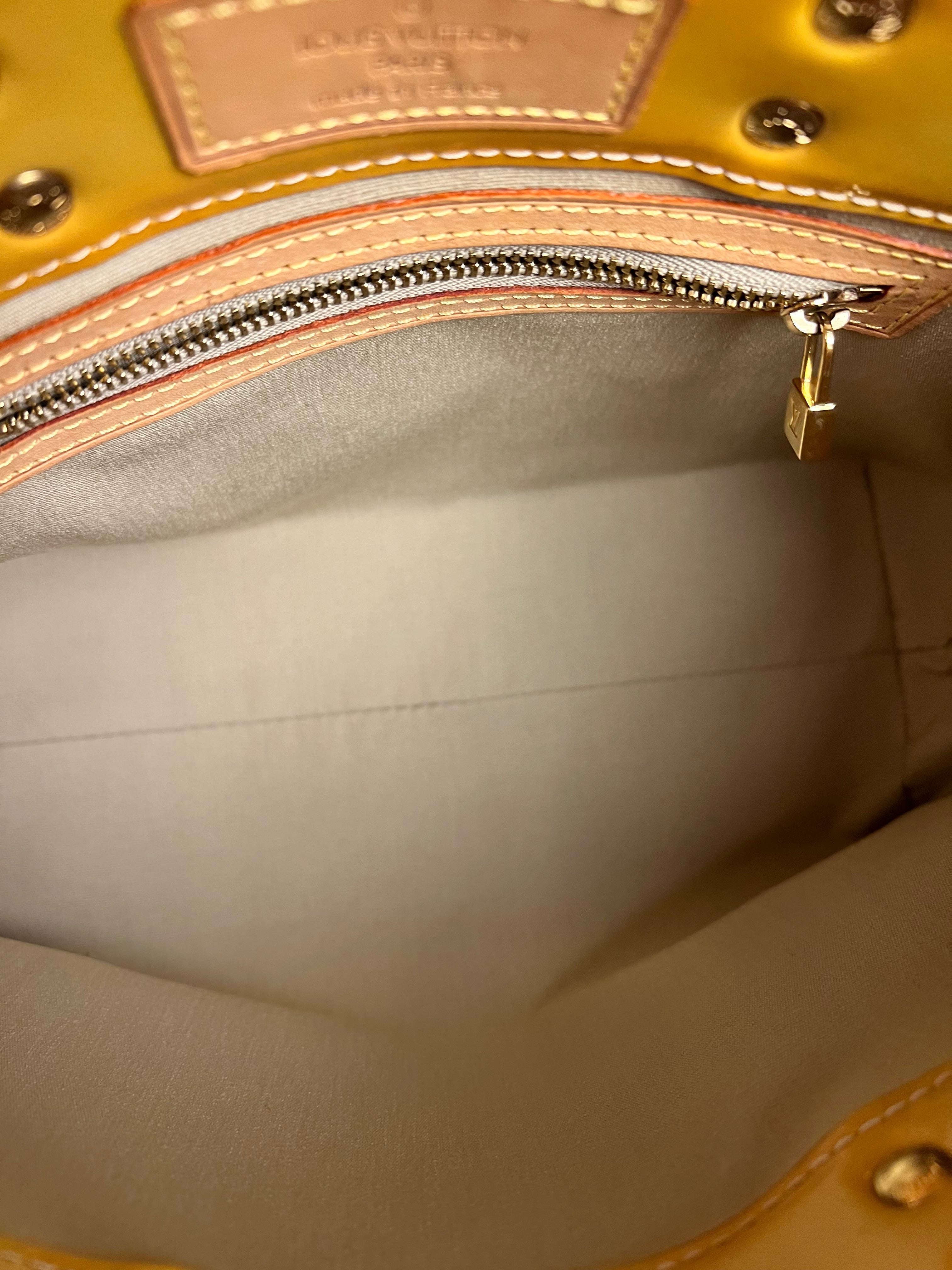 Louis Vuitton Monogram Vernis Reade PM Yellow