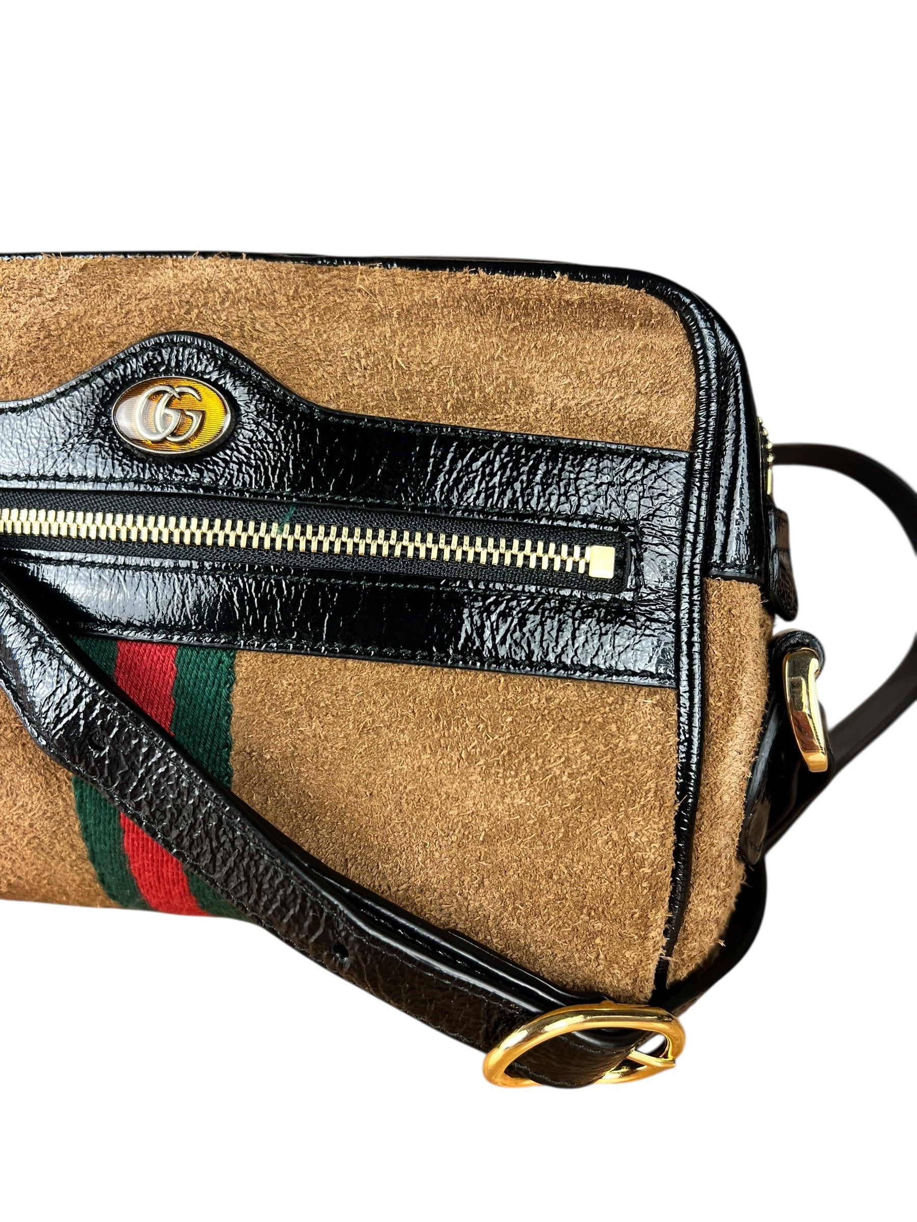Gucci Suede Ophidia Crossbody Bag