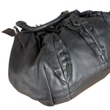Prada Nappa Leather Ruffle Hobo Shoulder Bag