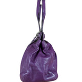 Coach Vintage Purple Leather Hobo Shoulder Bag