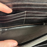 Gucci Diamante Leather Zippy Top Handle Organizer