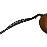 Chanel Steampunk Oval Gold Logo Sunglasses