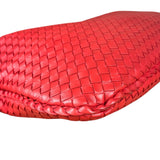 Bottega Veneta Large Intreccio Hobo Bag Red