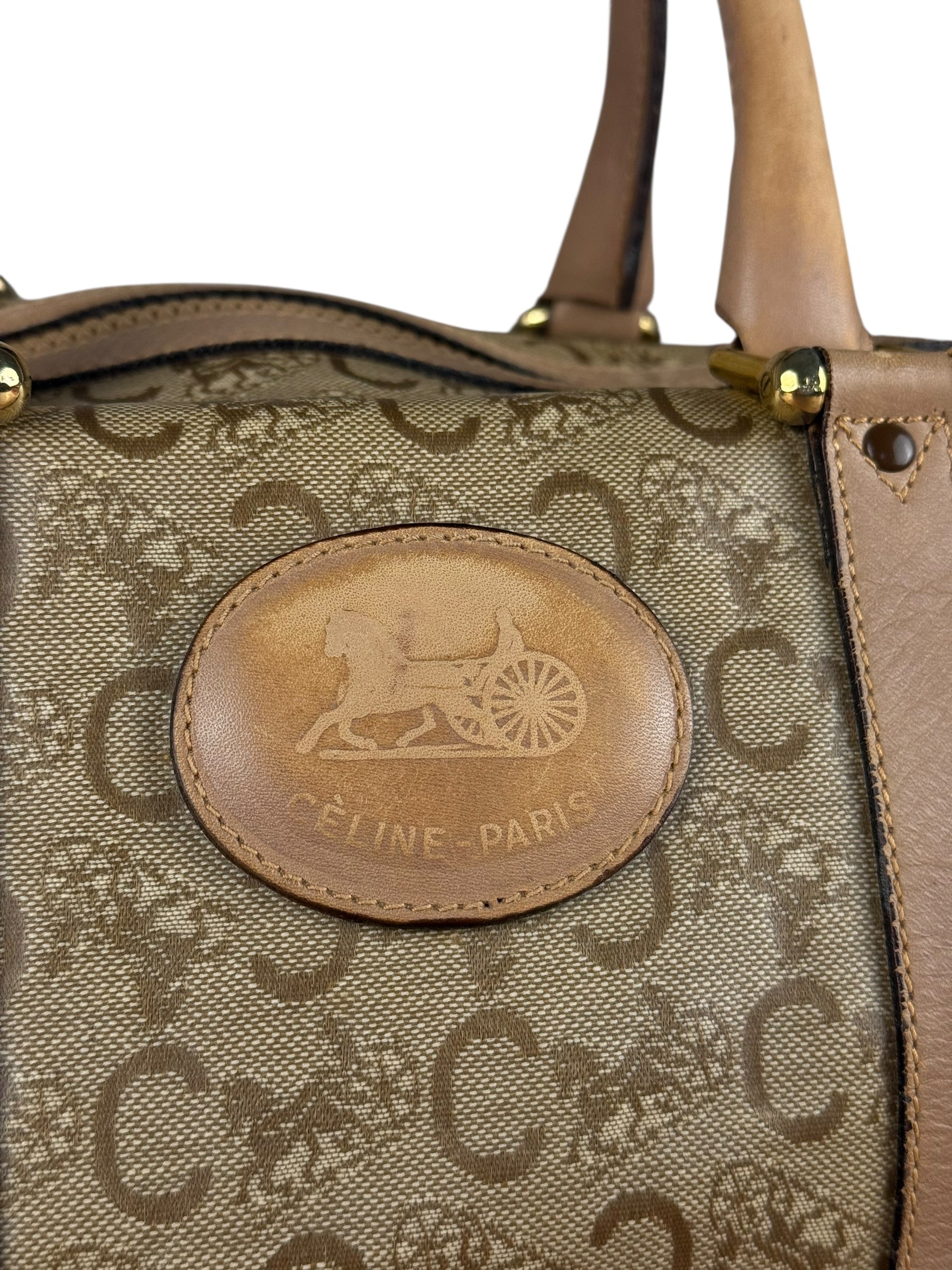 Celine PVC Beige Boston Bag