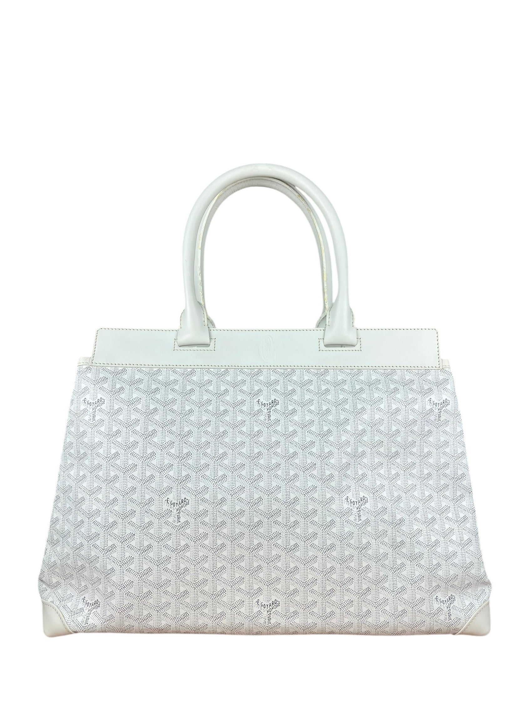 Goyard Bellechasse Goyardine MM White