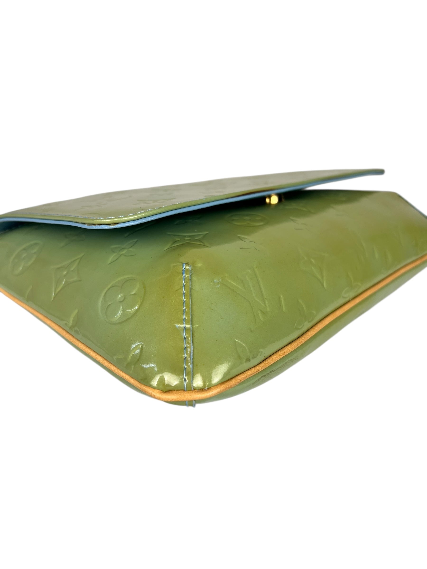 Louis Vuitton Monogram Vernis Green Thompson Shoulder Bag