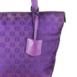 Loewe Vintage Purple Anagram Shoulder Tote