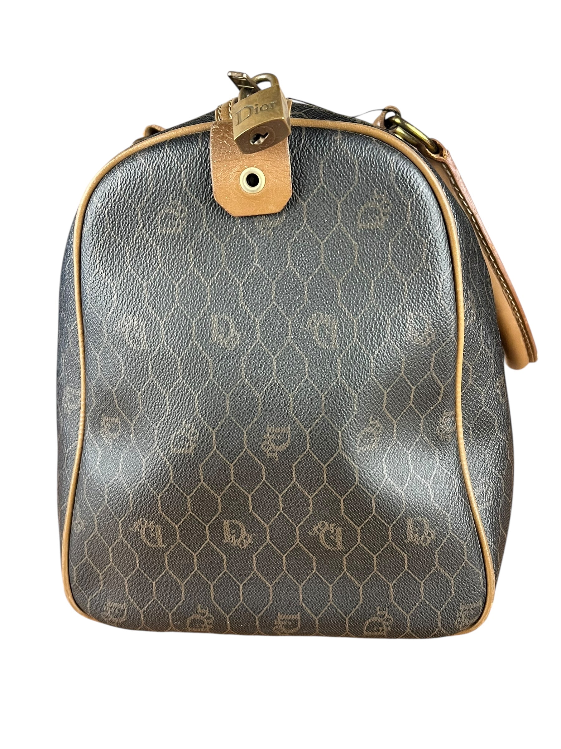 Dior Honeycomb Boston Bag Black
