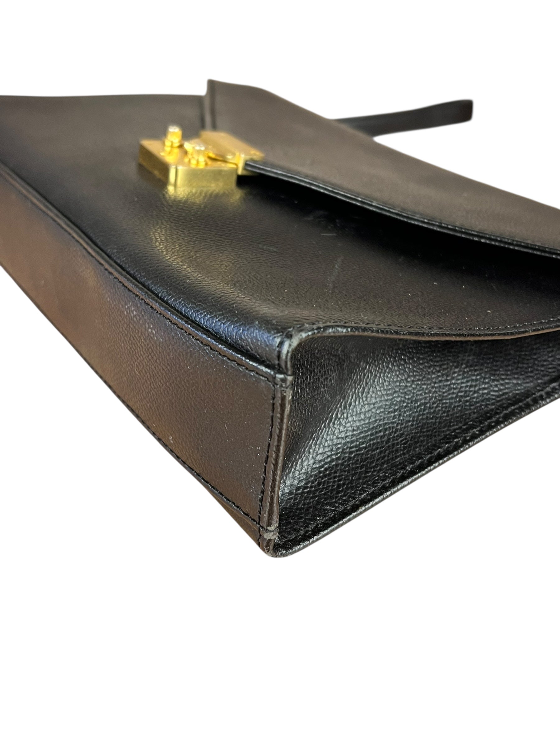 Saint Laurent Vintage Leather Envelope Clutch