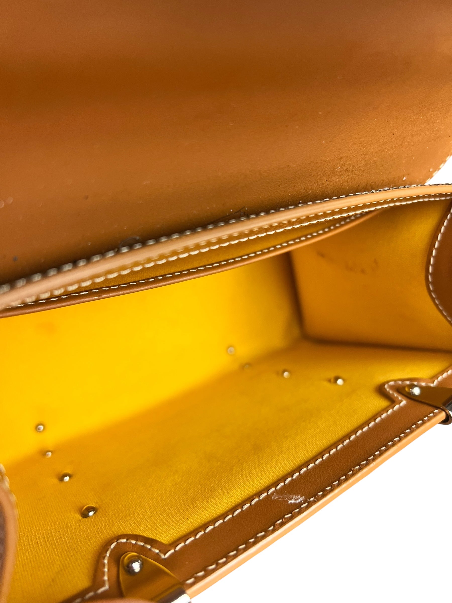 Goyard Mini Goyardine Saigon Top Handle Bag