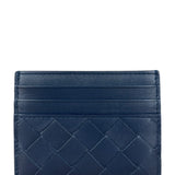 Bottega Veneta Intrecciato Cardholder Navy/Olive