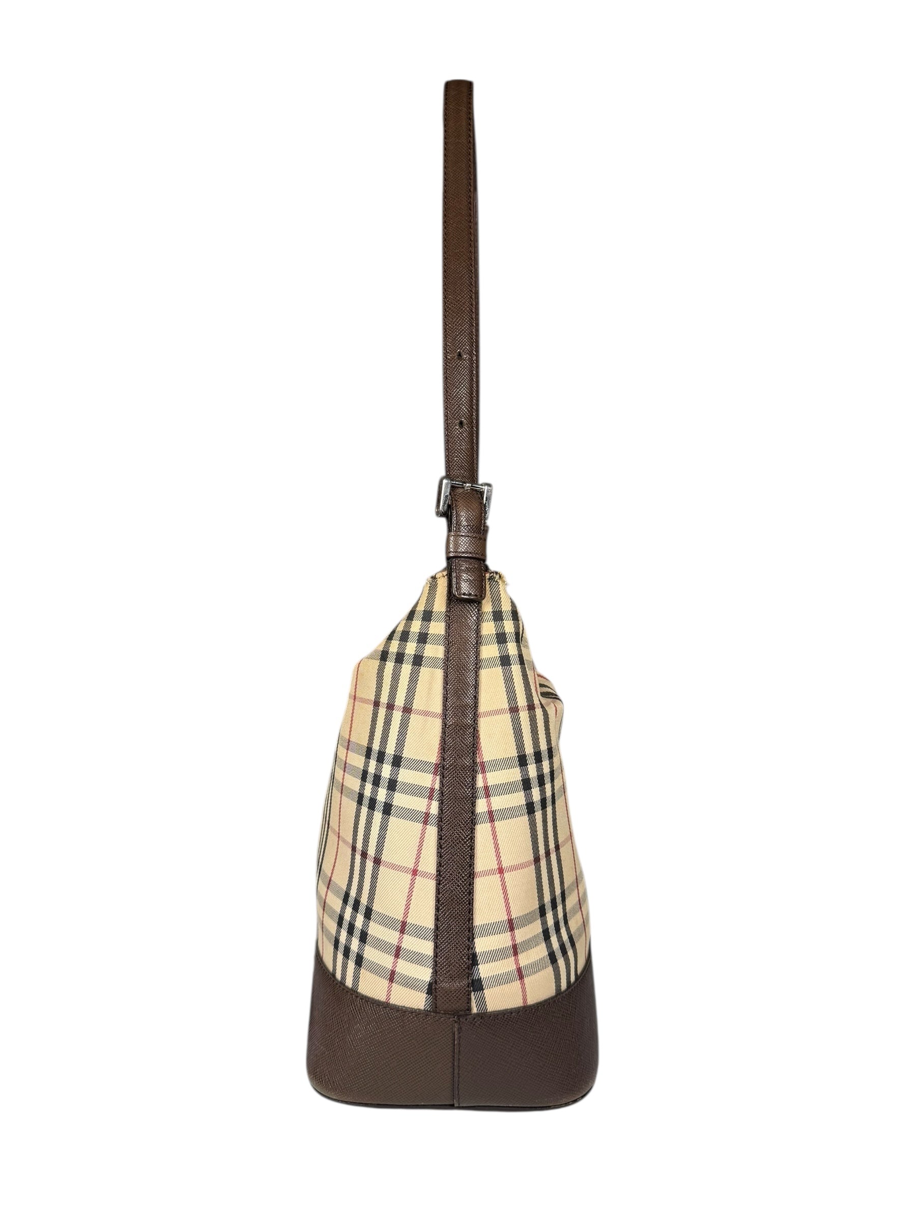 Burberry Nova Check Canvas Vintage Shoulder Bag