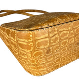 Fendi Vintage Crocodile-Embossed Leather Crossbody Bag