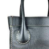 Chloe Edith Black Leather Tote Bag