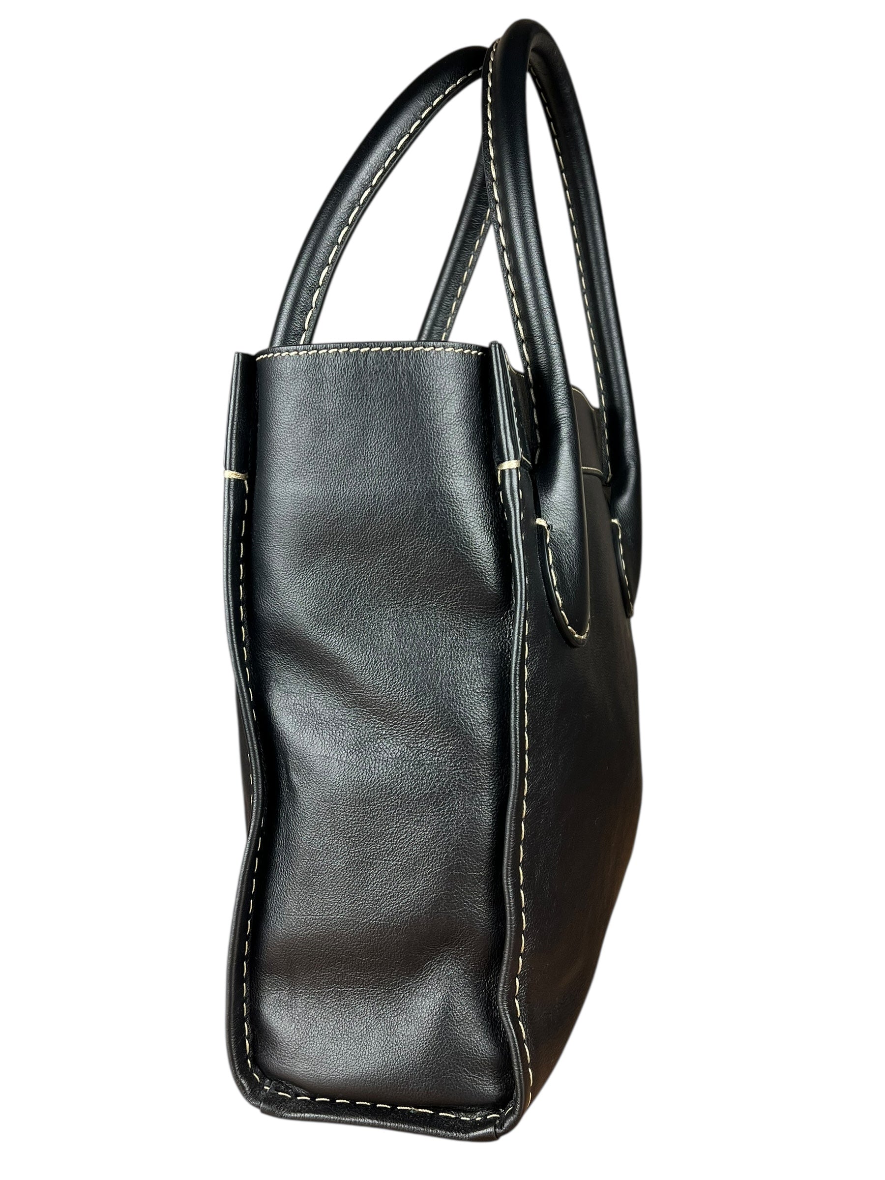 Chloe Edith Black Leather Tote Bag