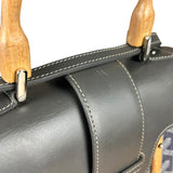 Goyard Mini Grey Goyardine Saigon Top Handle Bag