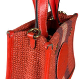 Coach Raffia Mini Tote Crossbody Bag