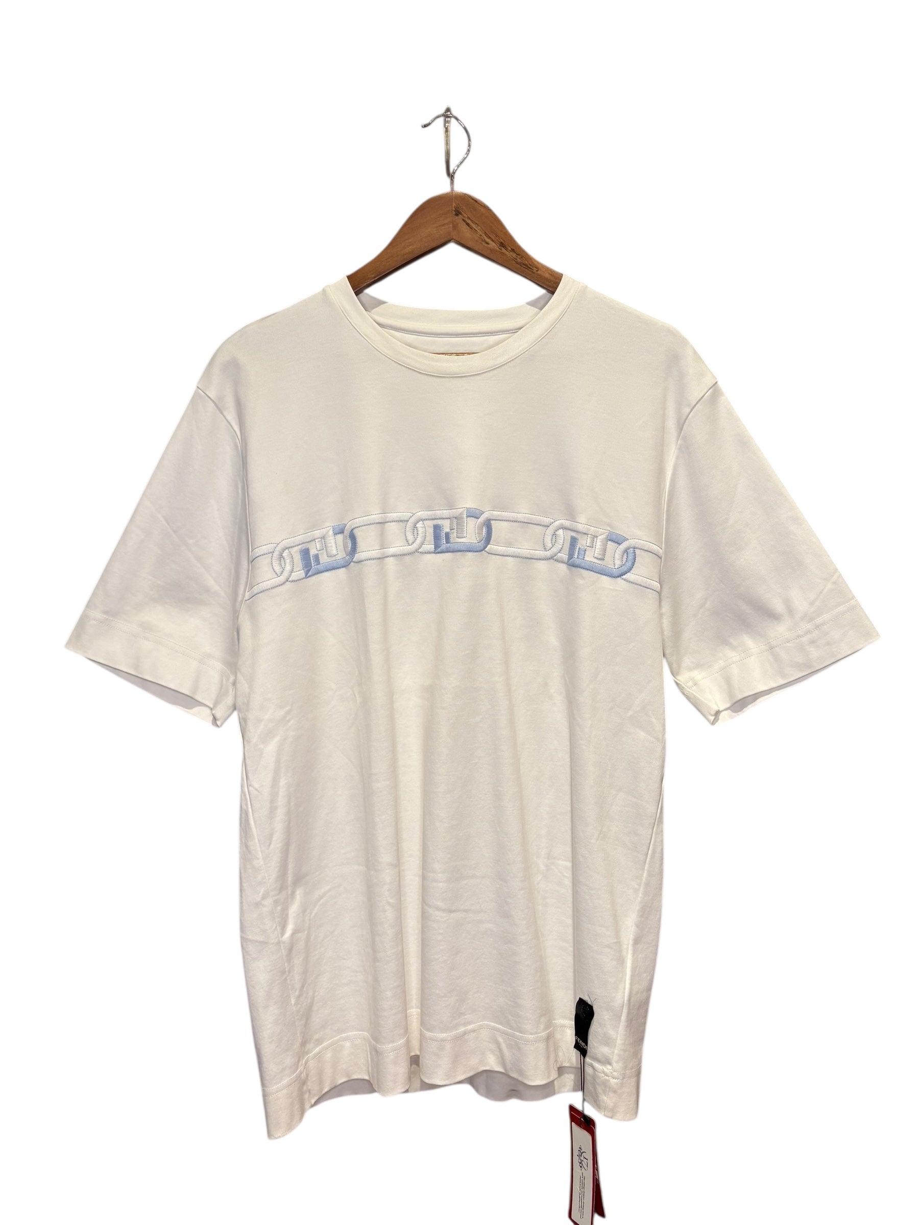 Fendi White Logo Tee Shirt
