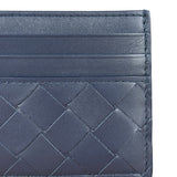 Bottega Veneta Intrecciato Cardholder Navy/Olive