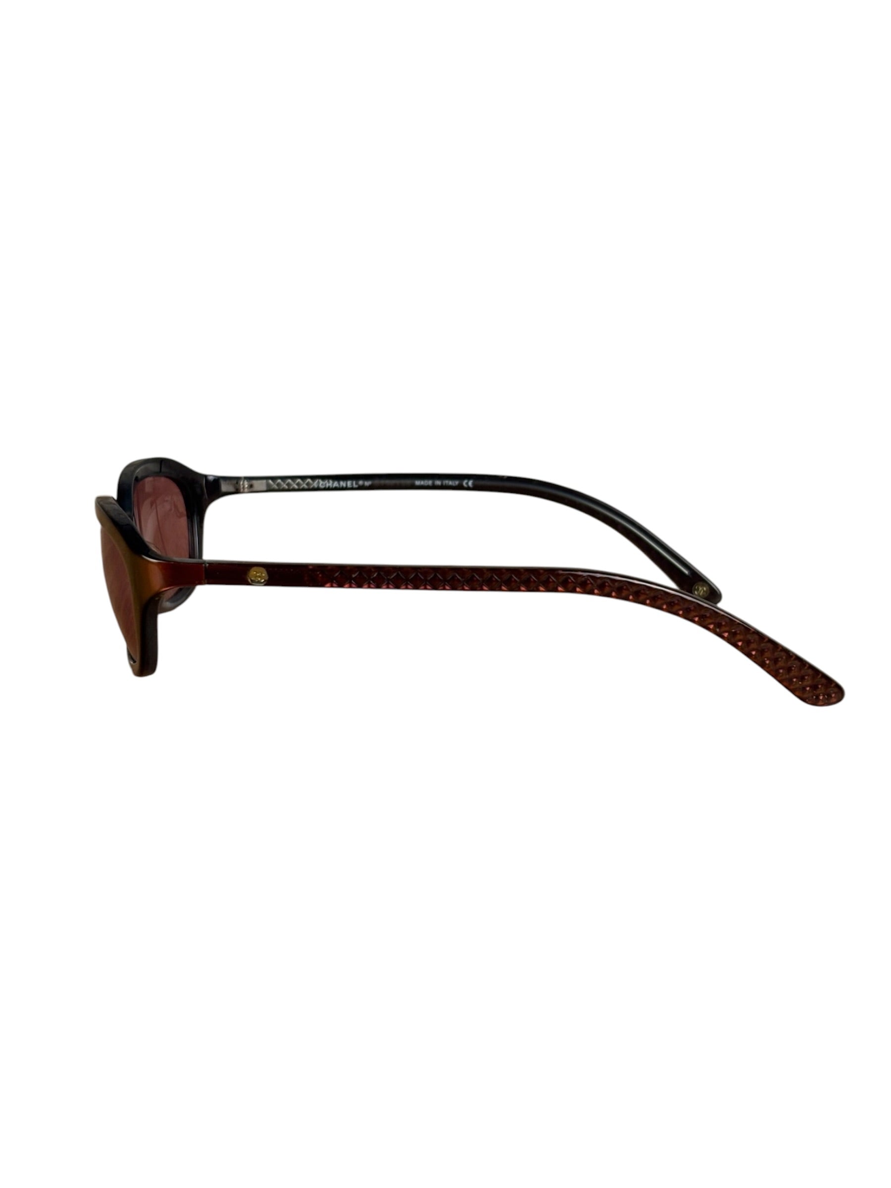 Chanel Vintage Purple Frame Sunglasses