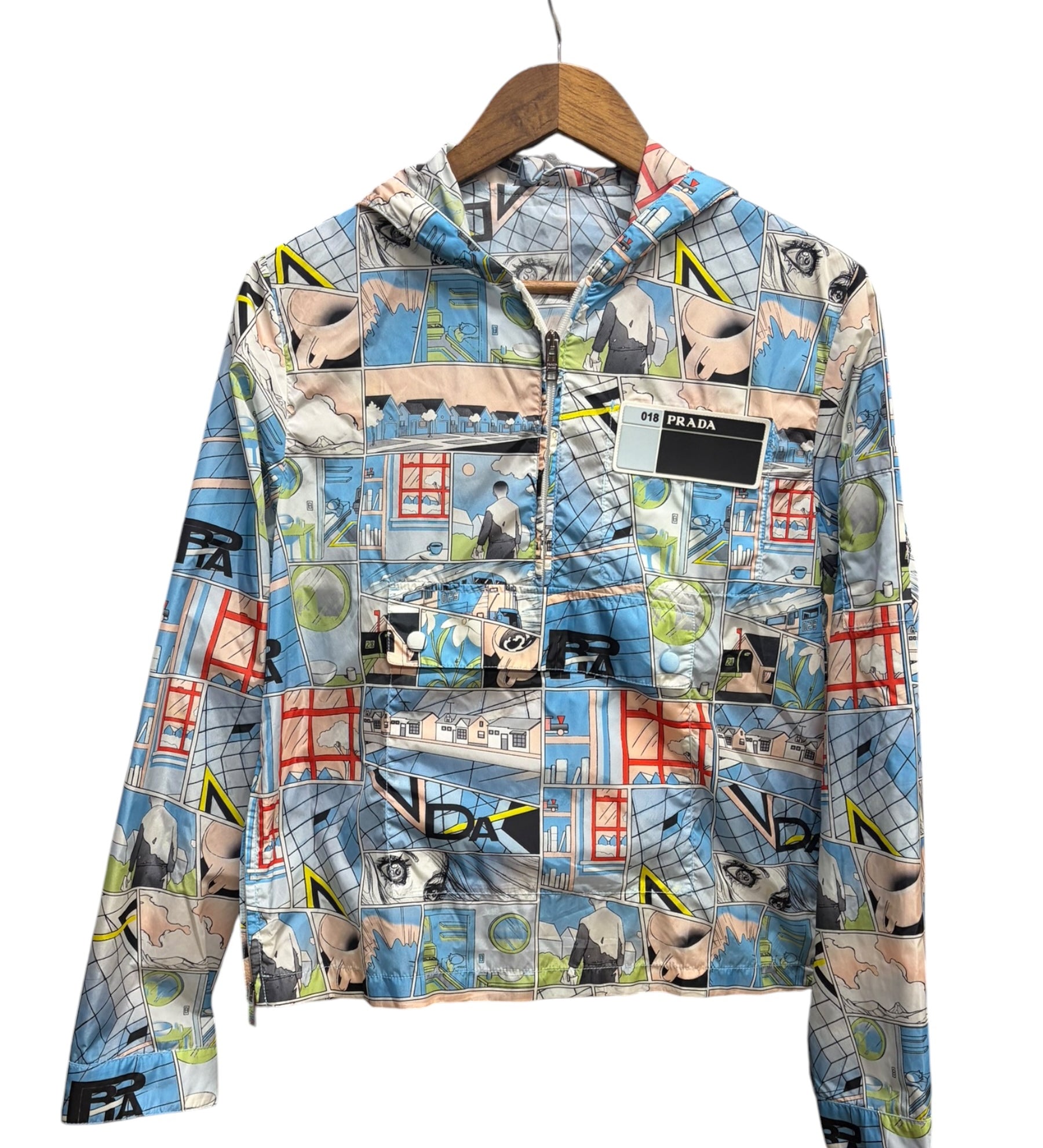Prada  Multicolor Graphic Comic-Print Jacket