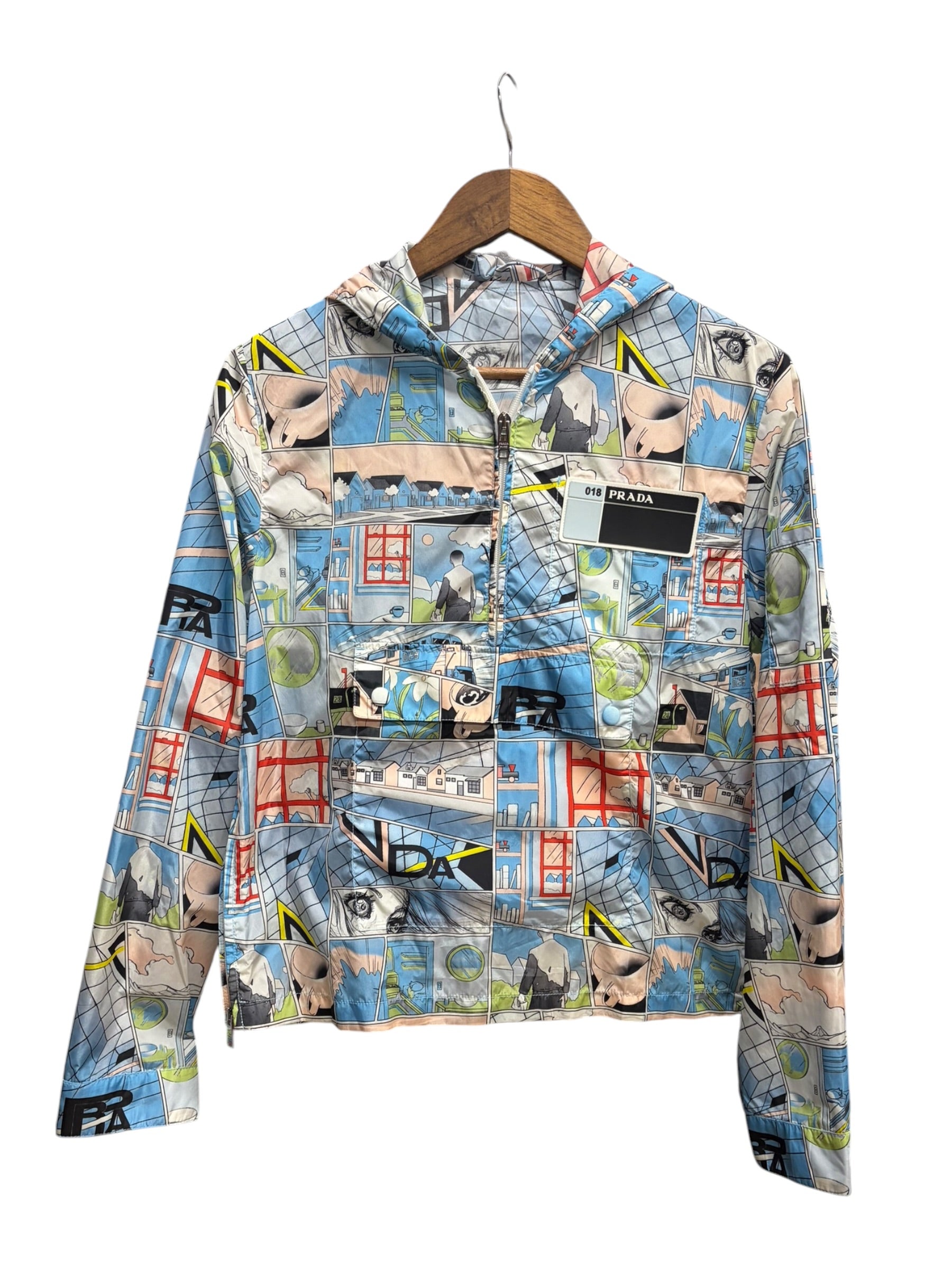 Prada  Multicolor Graphic Comic-Print Jacket