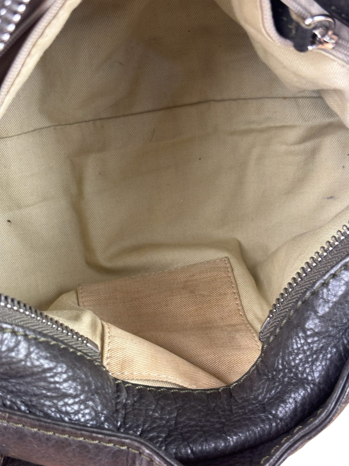Chloe Greyish-Green Leather Paddington Handbag