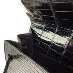 Hermes 1985 Black Crocodile Kelly 35