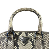 Prada Beige Python Mini Dome Two-Way Bag