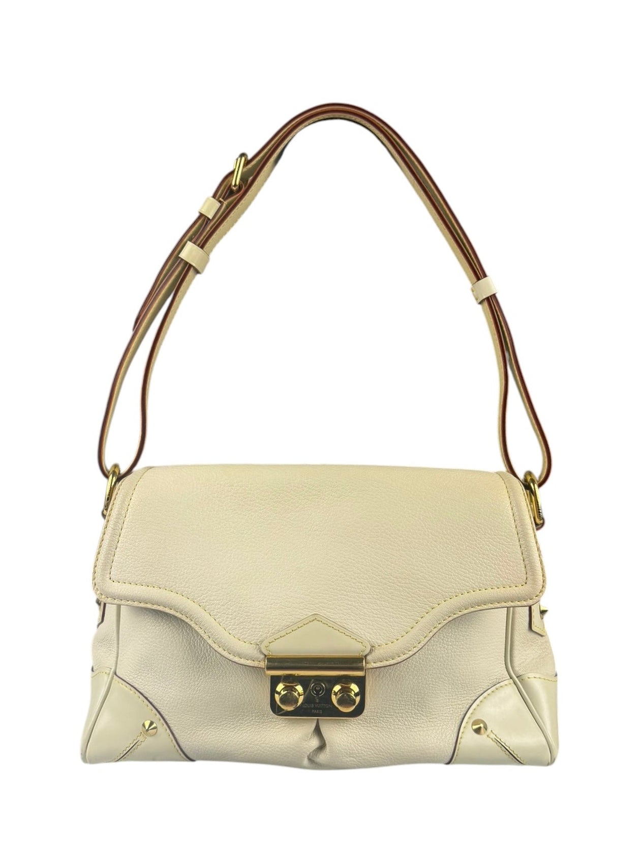 Louis Vuitton White Leather Suhali L'Essentiel Shoulder Bag