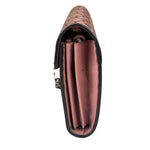 Gucci Pink Leather Dionysus GGCrystal Valentines Small Wallet On Chain