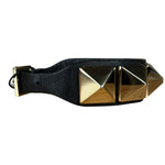 Valentino Stud Pyramid Leather Bracelet