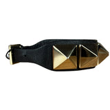 Valentino Stud Pyramid Leather Bracelet