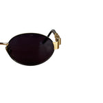 Fendi Gold/Black Oval Sunglasses