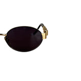 Fendi Gold/Black Oval Sunglasses