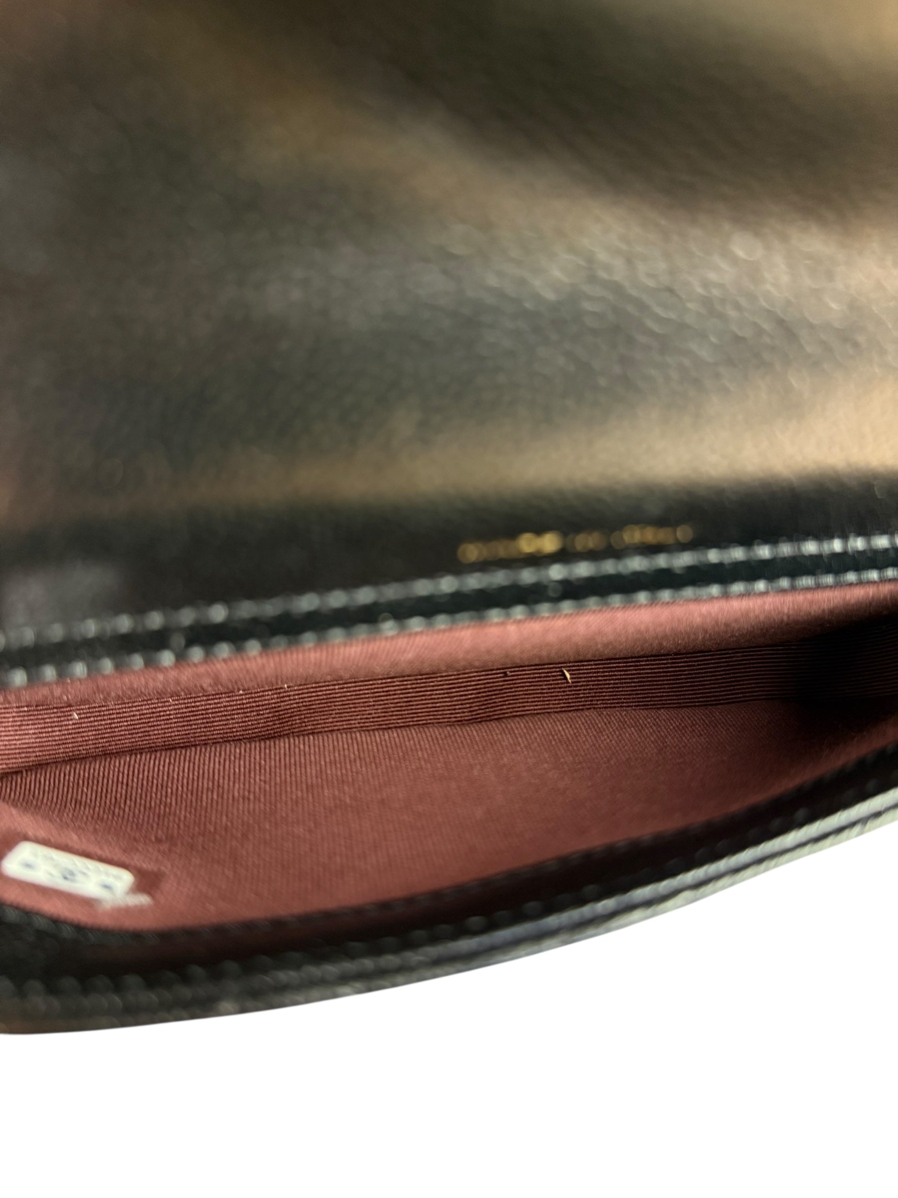 Chanel Black Quilted Flap Phone Chain Handbag