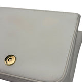 Chanel White Leather CC Mania Flap Bag 2019