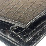 Saint Laurent Black Embossed Babylon Cross Body