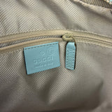 Gucci Blue Leather Micro GG Bowler Bag