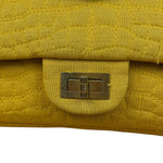 Chanel Crocodile Quilted Jersey Flap Shoulder Bag 2006